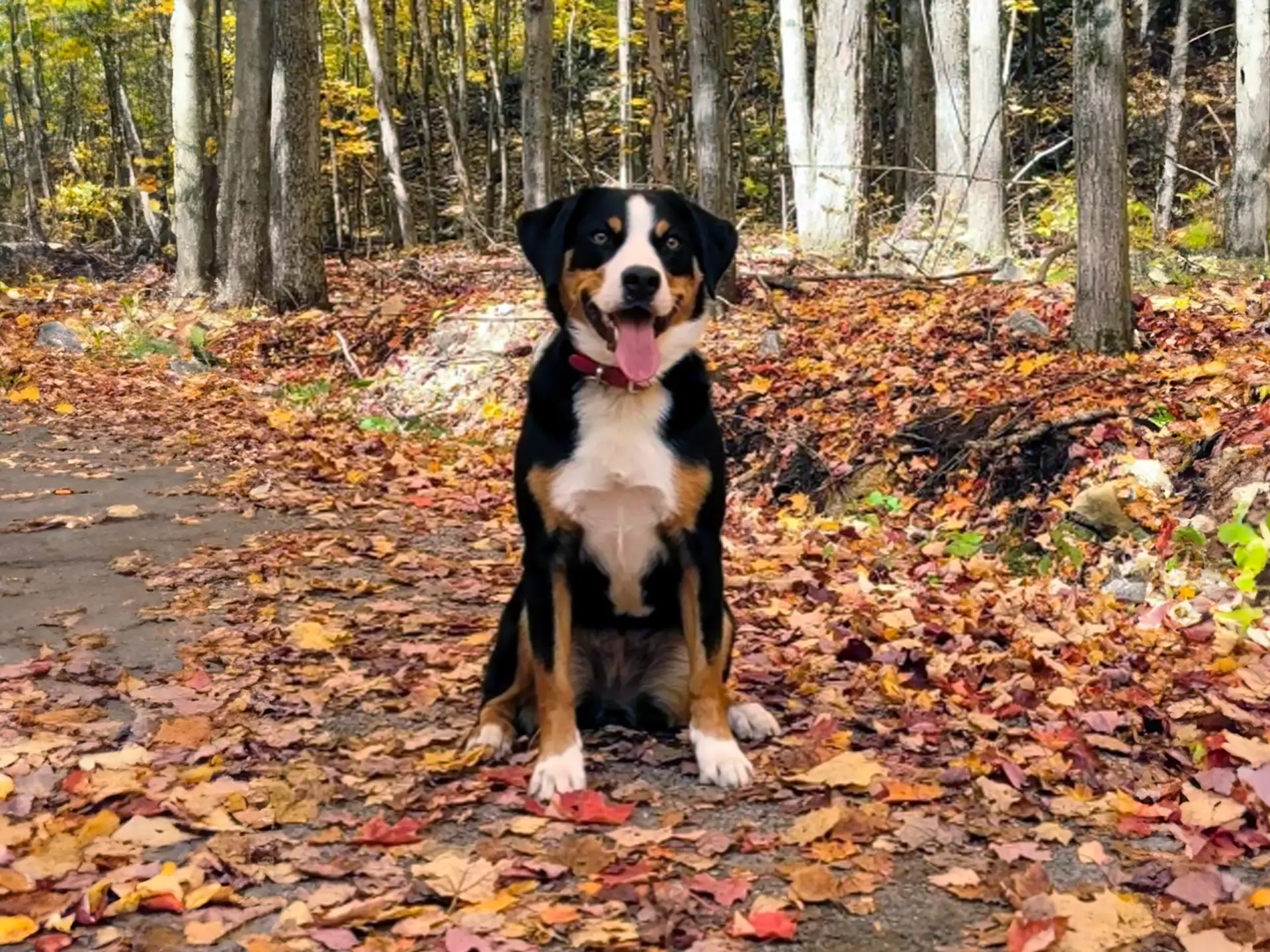 Appenzeller Sennenhund in the outdoor