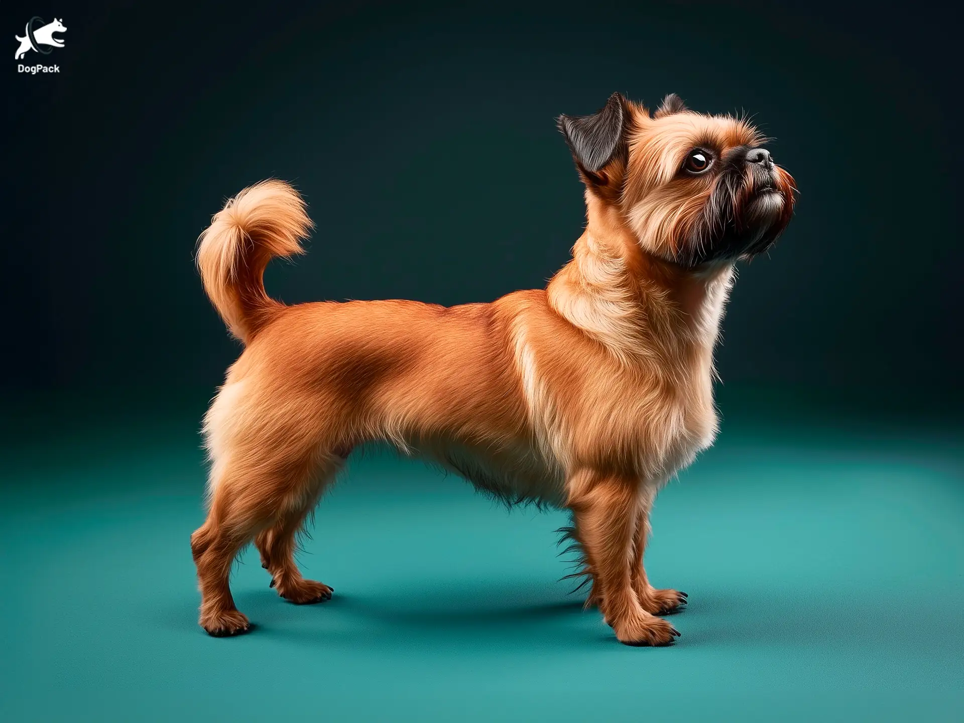 Brussels Griffon dog side view